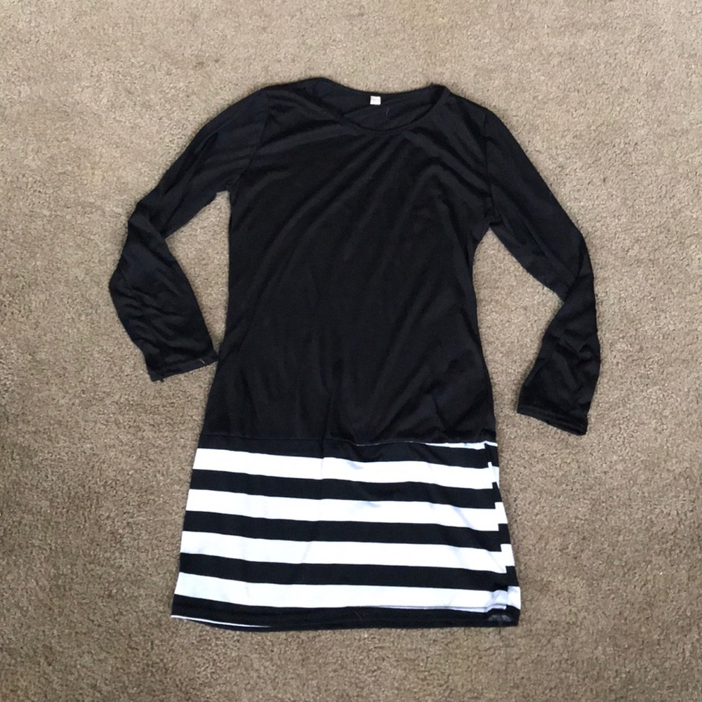 Black and white dress